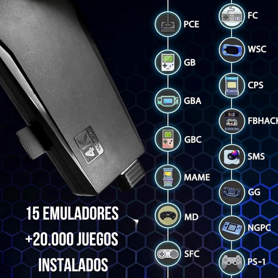 Consola retro con 10.000 juegos