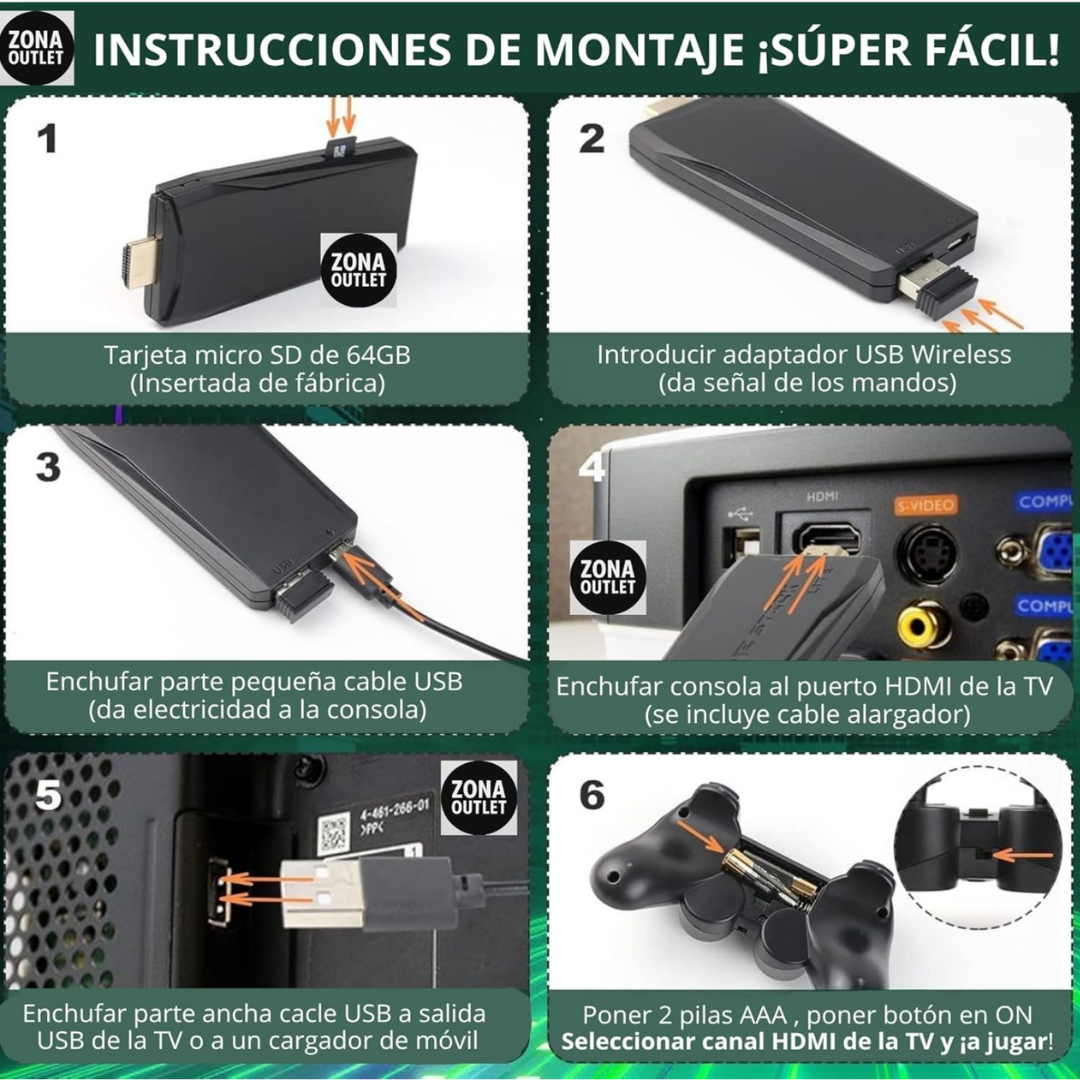 Consola retro con 10.000 juegos